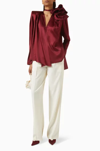 Classic Flower Blouse in Silk