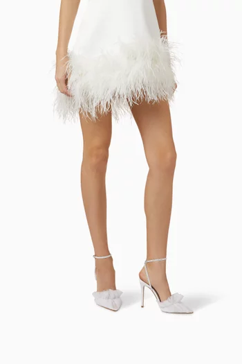 Franca 105 Crystal Pumps in Tulle and Satin