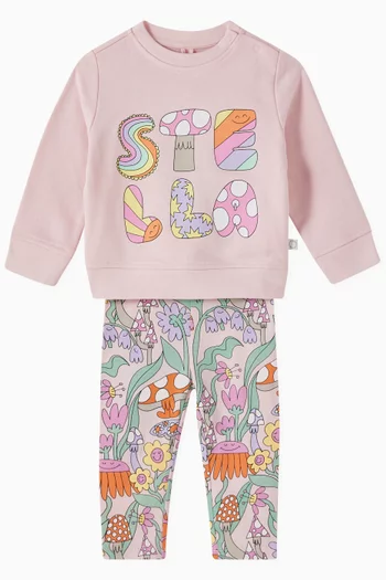 Logo-print Sweatshirt in Organic Cotton