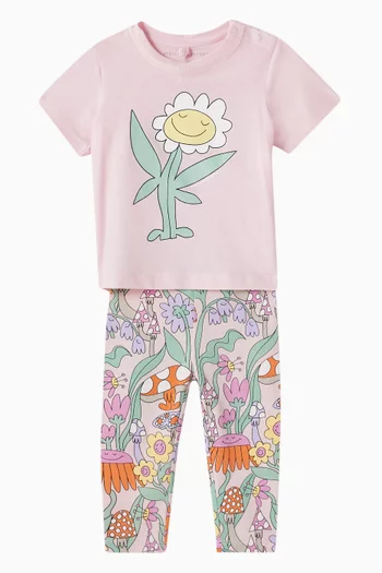 Smiley-flower T-shirt