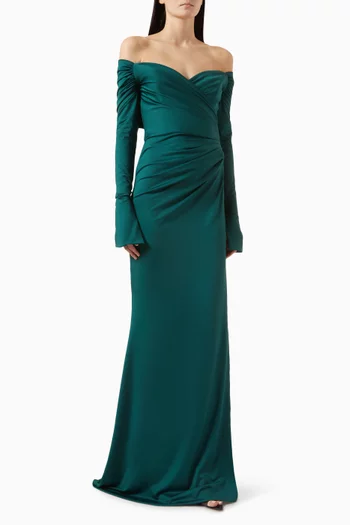 Gemma Off-shoulder Dress in Jersey