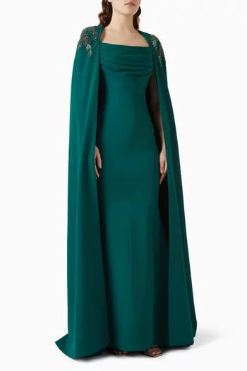 Aesha Cape-style Gown