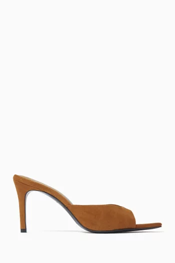Brea 80 Mule Sandals in Suede