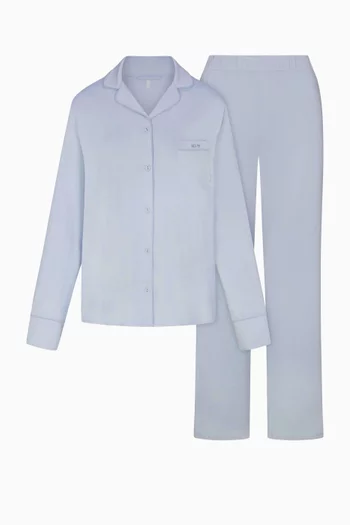 Sleep Long Sleeve Button-up Set