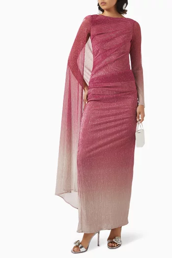 Draped Cape Dress