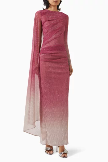 Draped Cape Dress