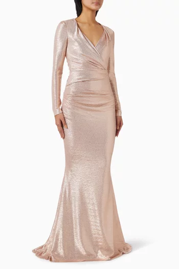 Draped Mermaid Gown