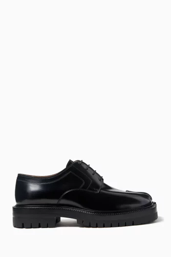Tabi Lace-up Shoes in Calf Leather