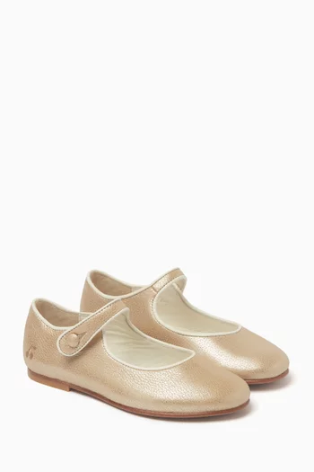 Ella Ballerinas in Leather