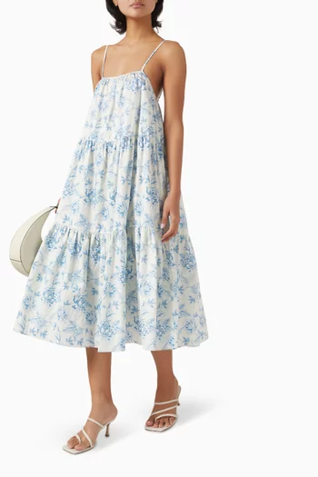 The Addison Dress in Cotton Satin