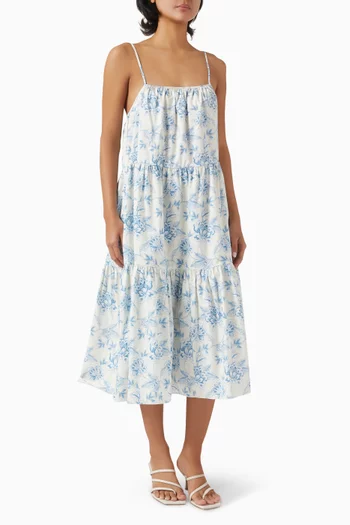 The Addison Dress in Cotton Satin