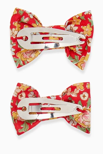 Miniclic Hair Bows in Liberty fabric