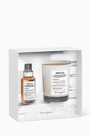 Replica By the Fireplace Eau de Toilette & Candle Set