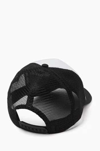 Puff Print Graphic Truckers Cap
