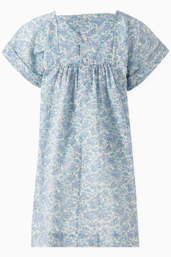 Paysanne Smocked Dress in Cotton