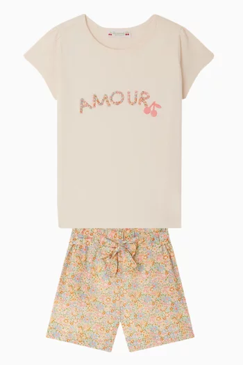 تي شيرت كابريشيا بتطريز Amour