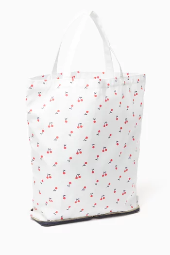 Cherry-print Tote Bag