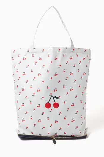 Cherry-print Tote Bag