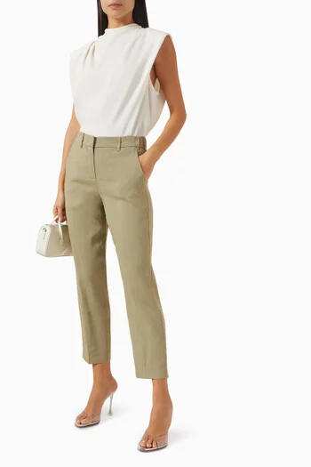 Arles Slim Pants in Viscose & Linen