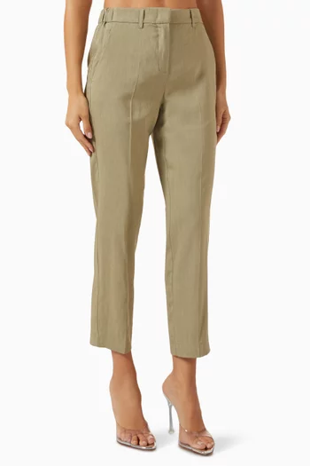 Arles Slim Pants in Viscose & Linen