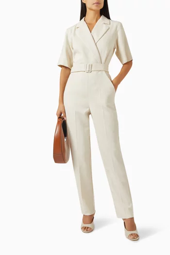 Banana Belted Jumpsuit