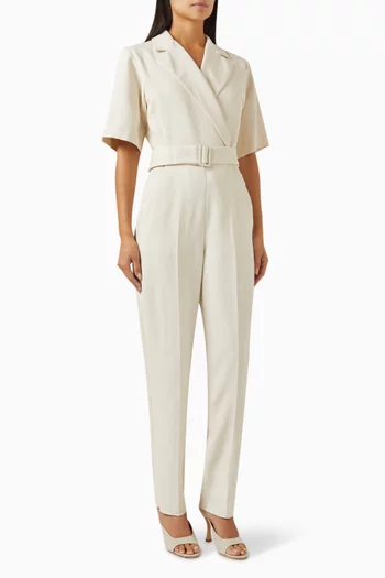 Banana Belted Jumpsuit