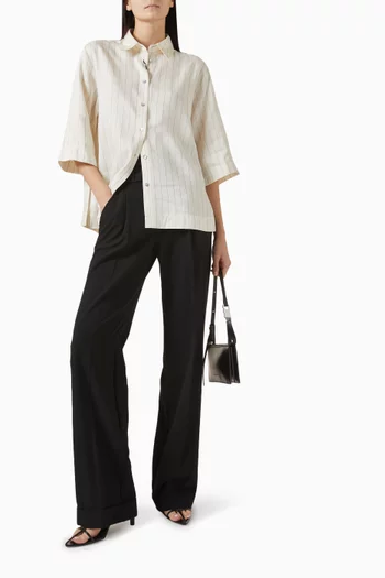 Manna Straight-fit Shirt in Linen-blend