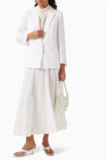 Dallas Single-breasted Blazer in Linen