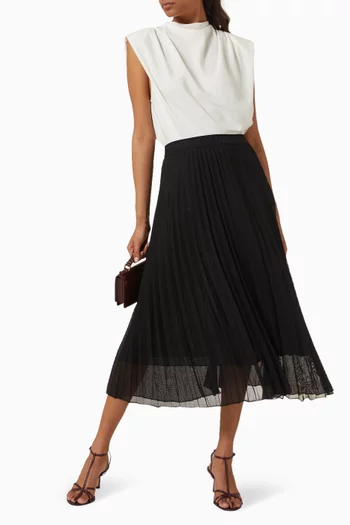 Acerbo Pleated Skirt in Viscose-blend