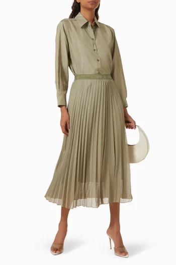 Acerbo Pleated Skirt in Viscose-blend