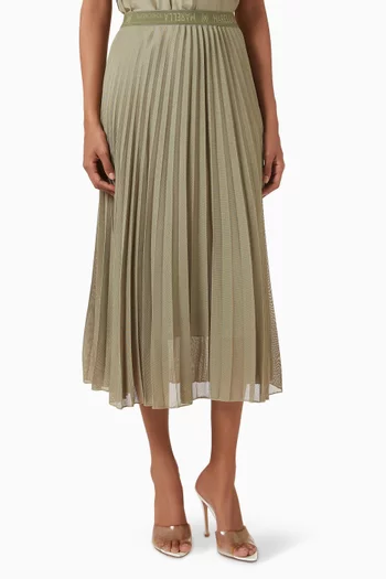 Acerbo Pleated Skirt in Viscose-blend