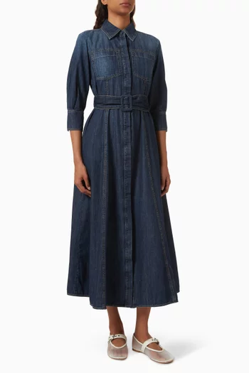 Tartufo Shirt Dress in Denim