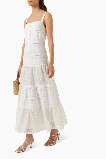 Bavero Midi Dress in Cotton