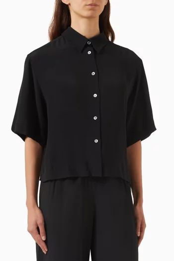 Ouvert Shirt in Silk-blend