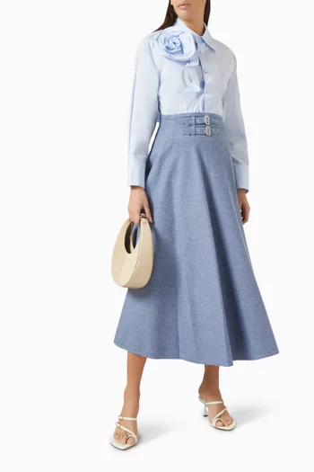 Ketch Rose Shirt in Cotton-poplin