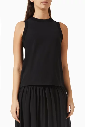 Ribbed-trims Tank Top in Knit