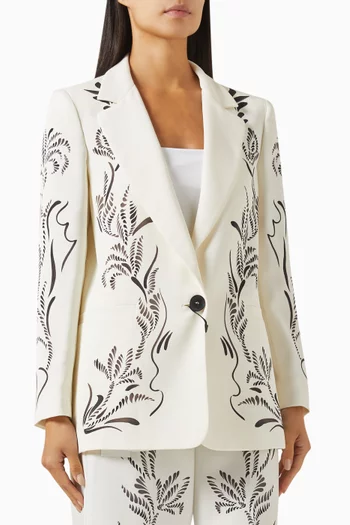 Luciana Printed Blazer