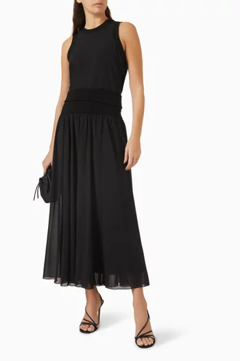 Folco High-waisted Skirt in Chiffon