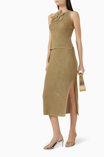 Arak2 Maxi Skirt in Cotton-knit