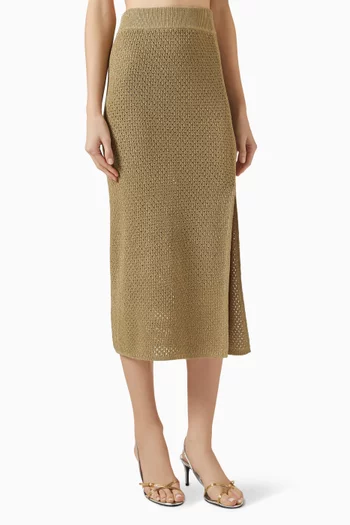 Arak2 Maxi Skirt in Cotton-knit