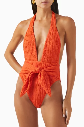 Tropez Tie-up One-piece Swimsuit