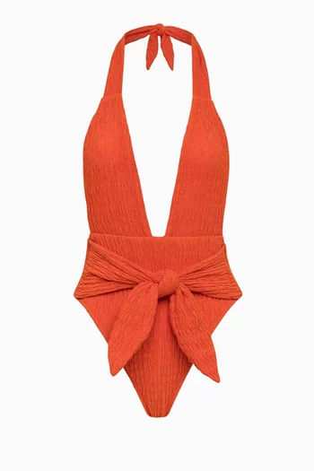 Tropez Tie-up One-piece Swimsuit