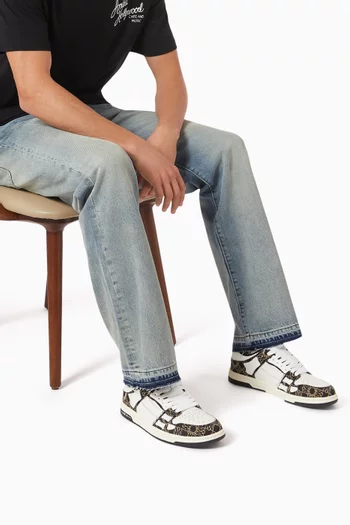 MA Quad Skel Sneakers in Leather & Canvas
