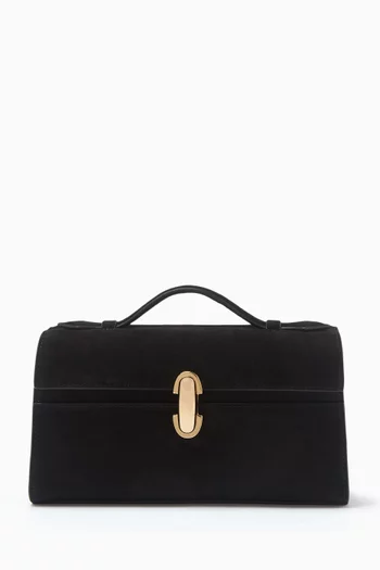 Small Symmetry Pochette Top-handle Bag in Suede