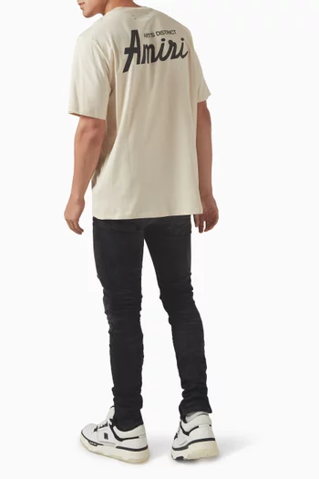 Flocked Logo City T-shirt in Cotton