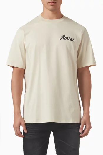 Flocked Logo City T-shirt in Cotton