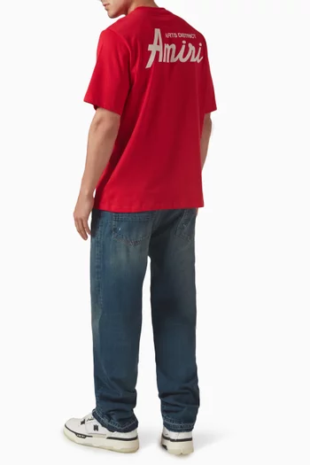 Flocked Logo City T-shirt in Cotton