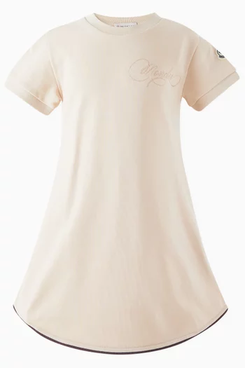 فستان بشعار الماركة قطن