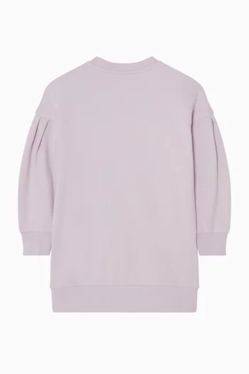 فستان بطبعة شعار الماركة قطن