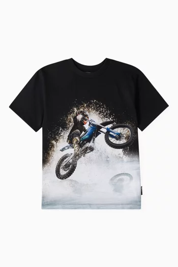 Riley Water Wheelie T-Shirt in Cotton